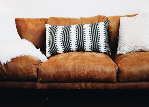 Take me to Nirvana... the sofa, of course. We love the distressed look of the Nirvana's semi-aniline leather.
